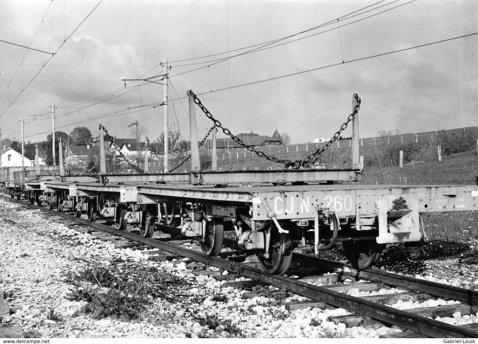 BVA - Transport Du Bois N à Pivot à Saignelégier  - Chemins De Fer Du Jura C.J - CJ - Ligne De Chemin De Fer - Saignelégier