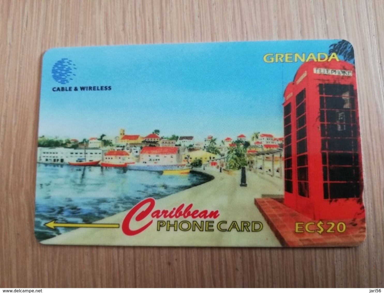 GRENADA  $ 20,- GPT GRE-287CGRB   CARENAGE      MAGNETIC    Fine Used Card    **2275** - Grenade