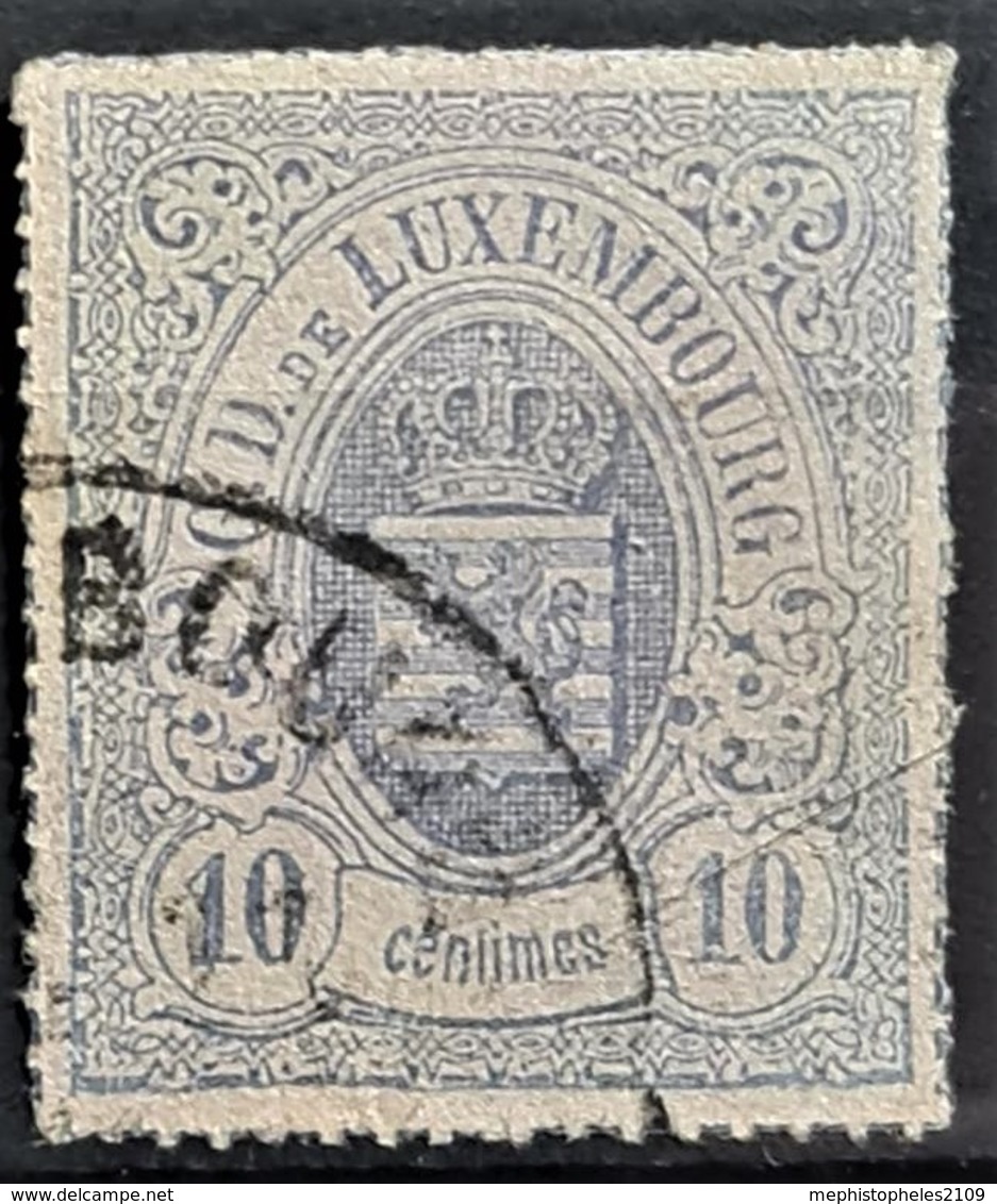 LUXEMBOURG 1859 - Canceled - Sc# 7 - 10c - 1859-1880 Stemmi
