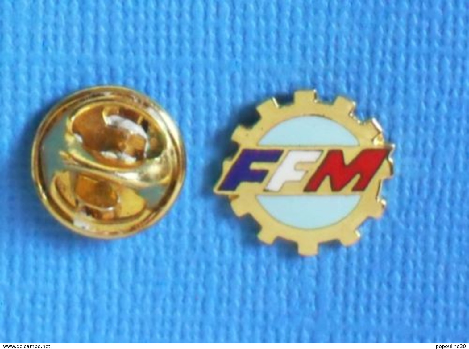 1 PIN'S //  ** FFM / FÉDÉRATION FRANÇAISE DE MOTOCYCLISME ** . (Fraisse) - Moto
