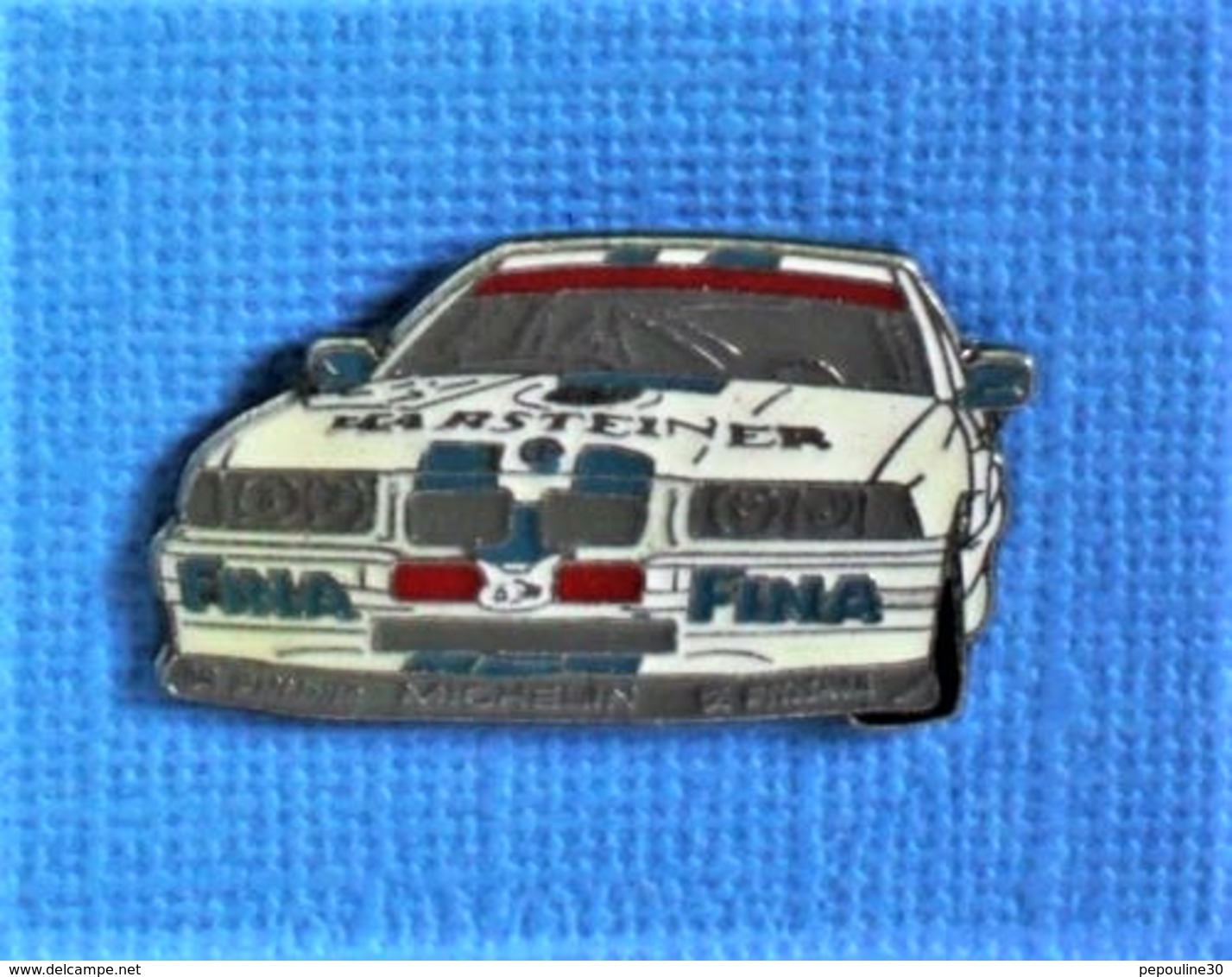 1 PIN'S //  ** BMW 635 CSI TOURING CAR / CHAMPIONSHIP / FINA / MICHELIN WARSTEINER ** - BMW