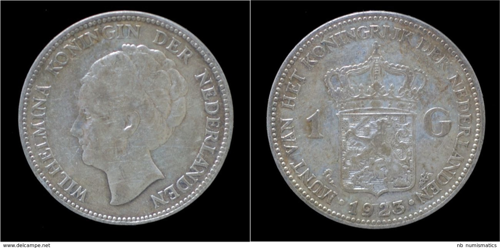 Netherlands Wilhelmina I 1 Gulden 1923 - 1 Gulden