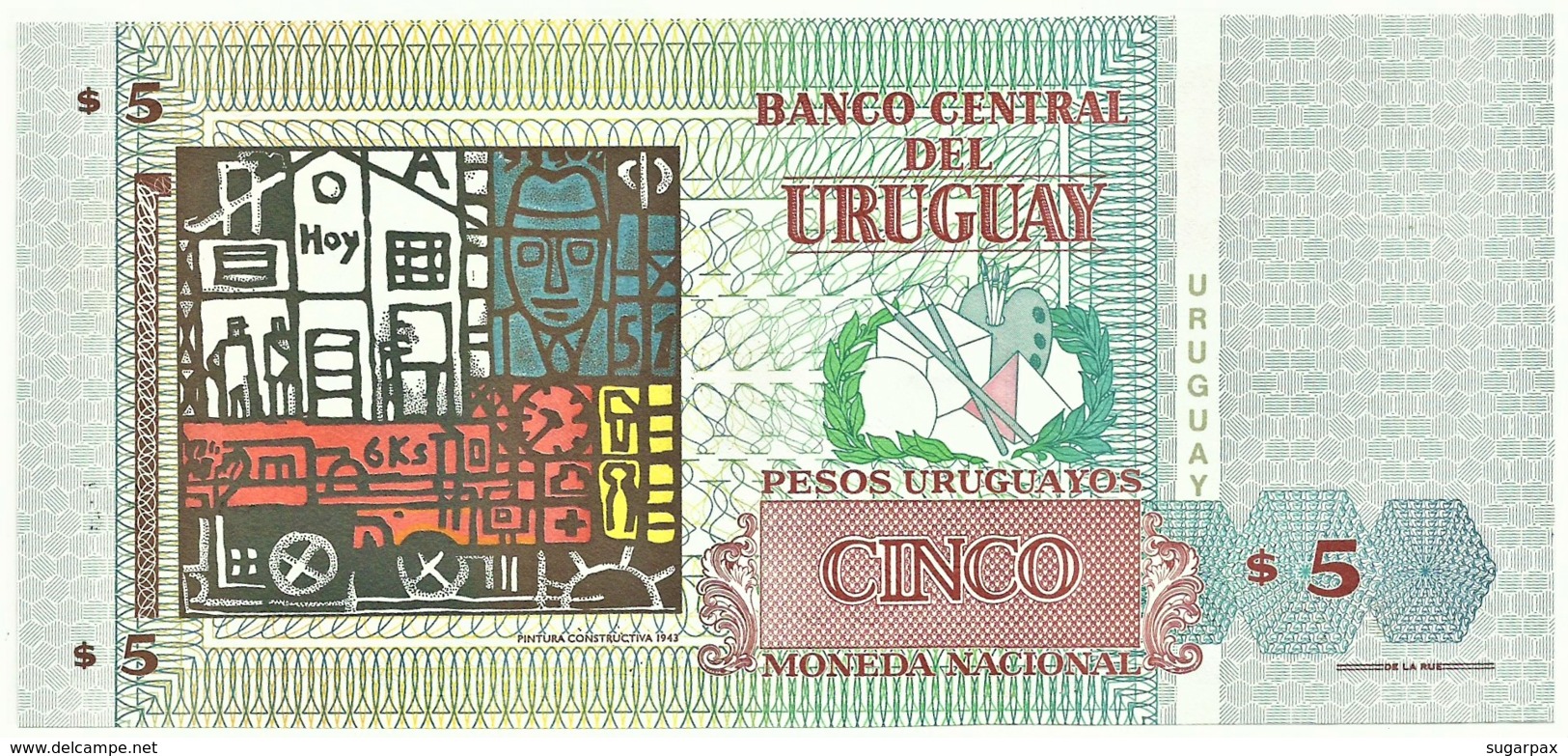 Uruguay - 5 Pesos Uruguayos - 1998 - Pick 80 - Serie A - Joaquin Torres Garcia - Uruguay