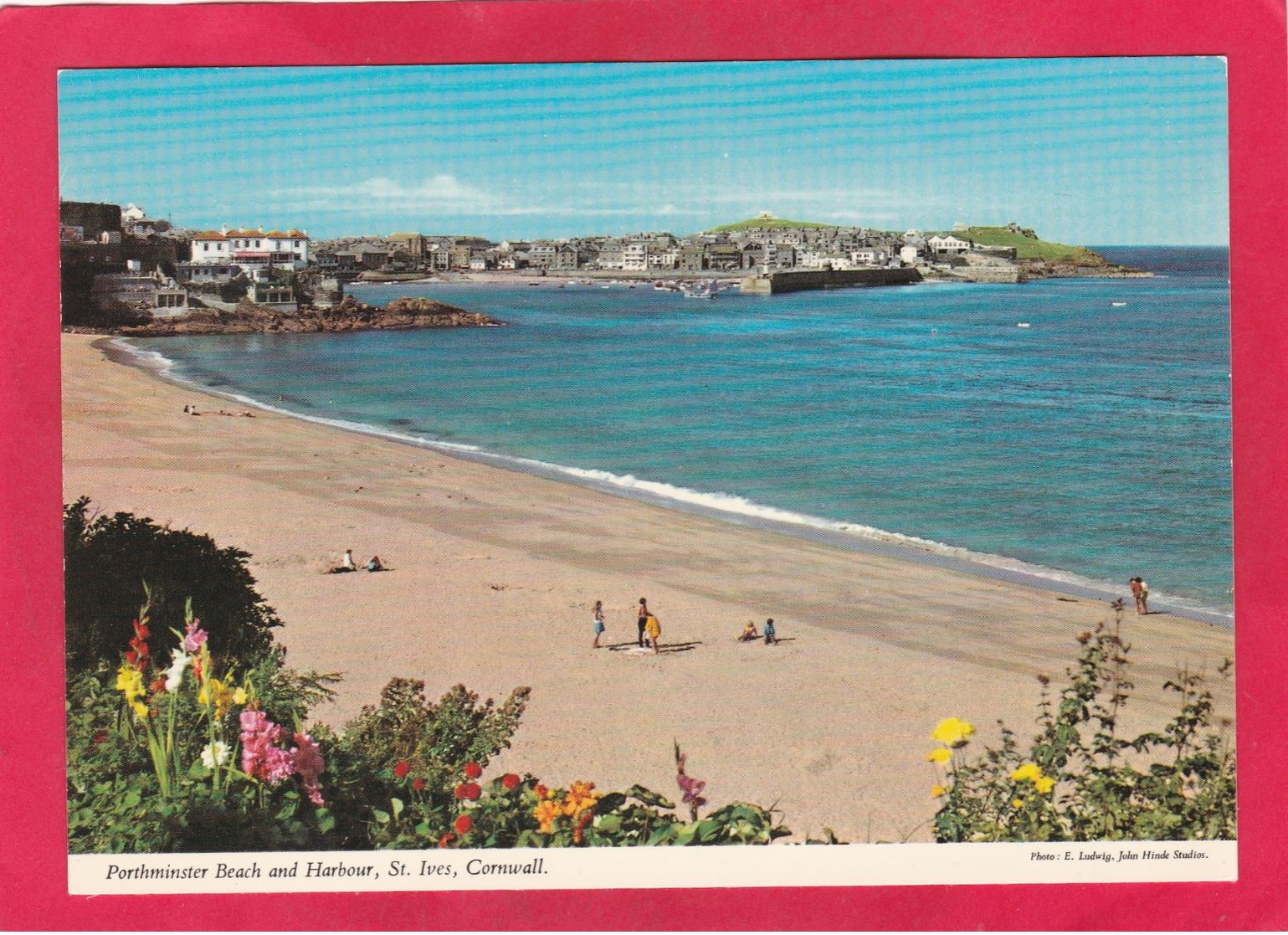 Modern Post Card Of The Harbour And Beach,St.Ives,Cornwall,England,A71. - St.Ives