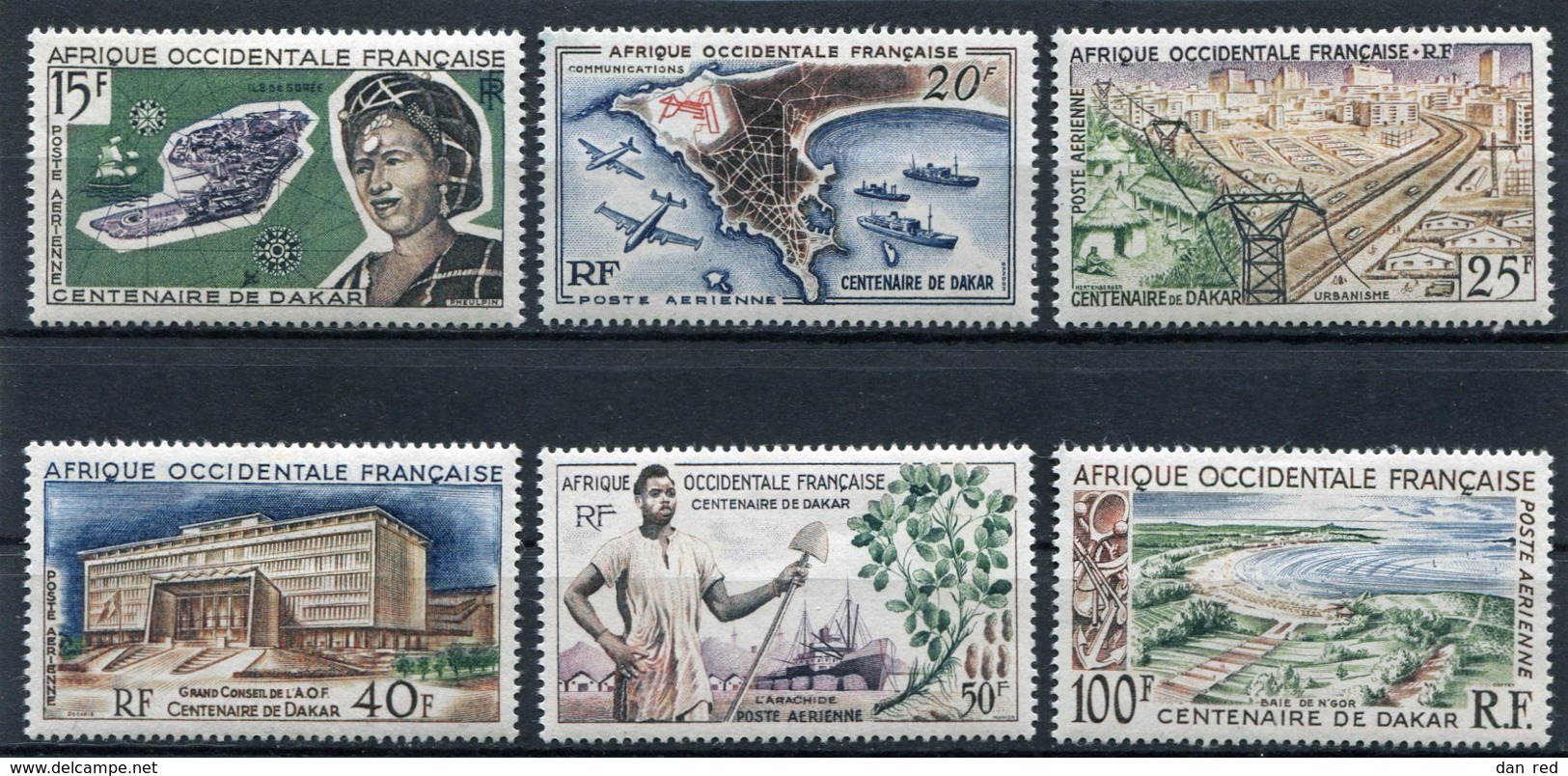 AFRIQUE OCCIDENTALE FRANCAISE  N°  22 A 27 *  PA  (Y&T)  (Charnière) (Série Complète) - Ongebruikt