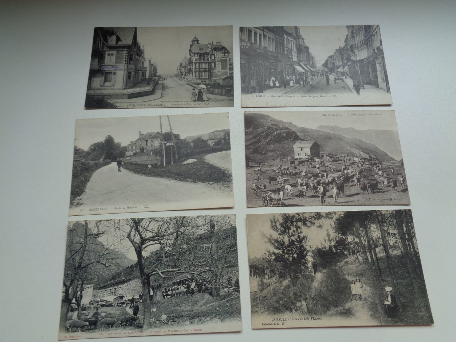 Très beau lot de 60 cartes postales de France toutes animées   Zeer mooi lot van 60 postkaarten van Frankrijk - 60 scans