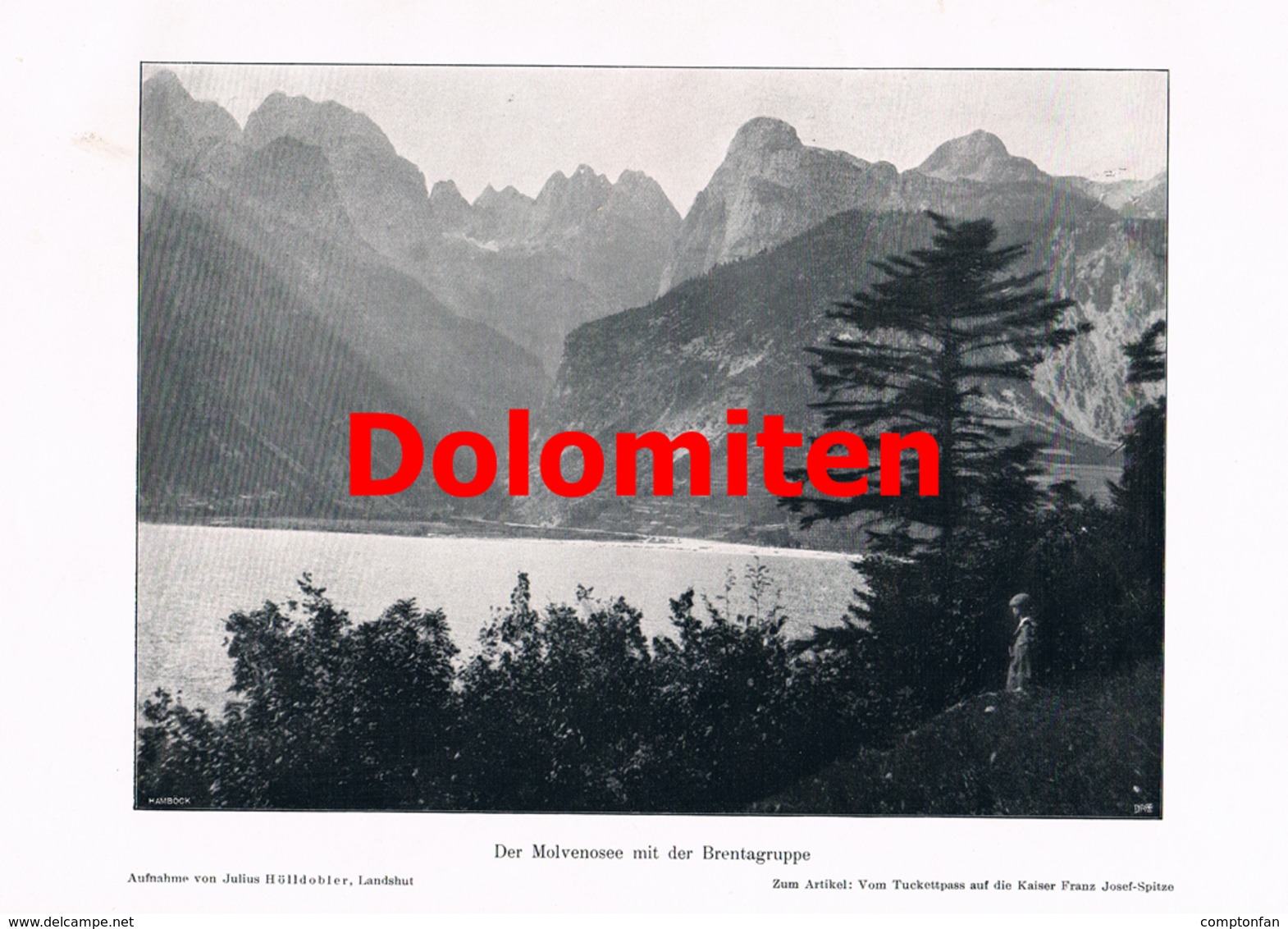 A102 568-2 - Hans Barth Cima Di Brenta Tosahütte Dolomiten Artikel Mit 10 Bildern 1904 !! - Altri & Non Classificati