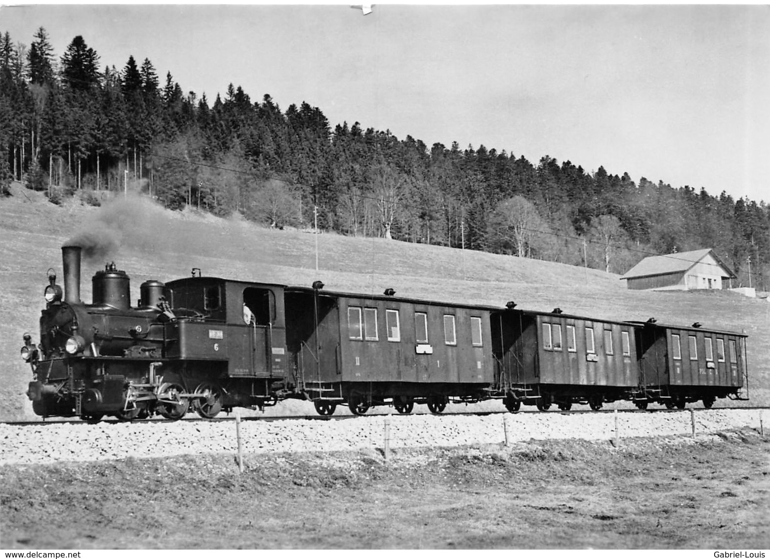 BVA -  Ponts-de Martel Ponts–Sagne–Chaux-de-Fonds PSC P.S.C Ligne De Chemin De Fer Train - La Sagne