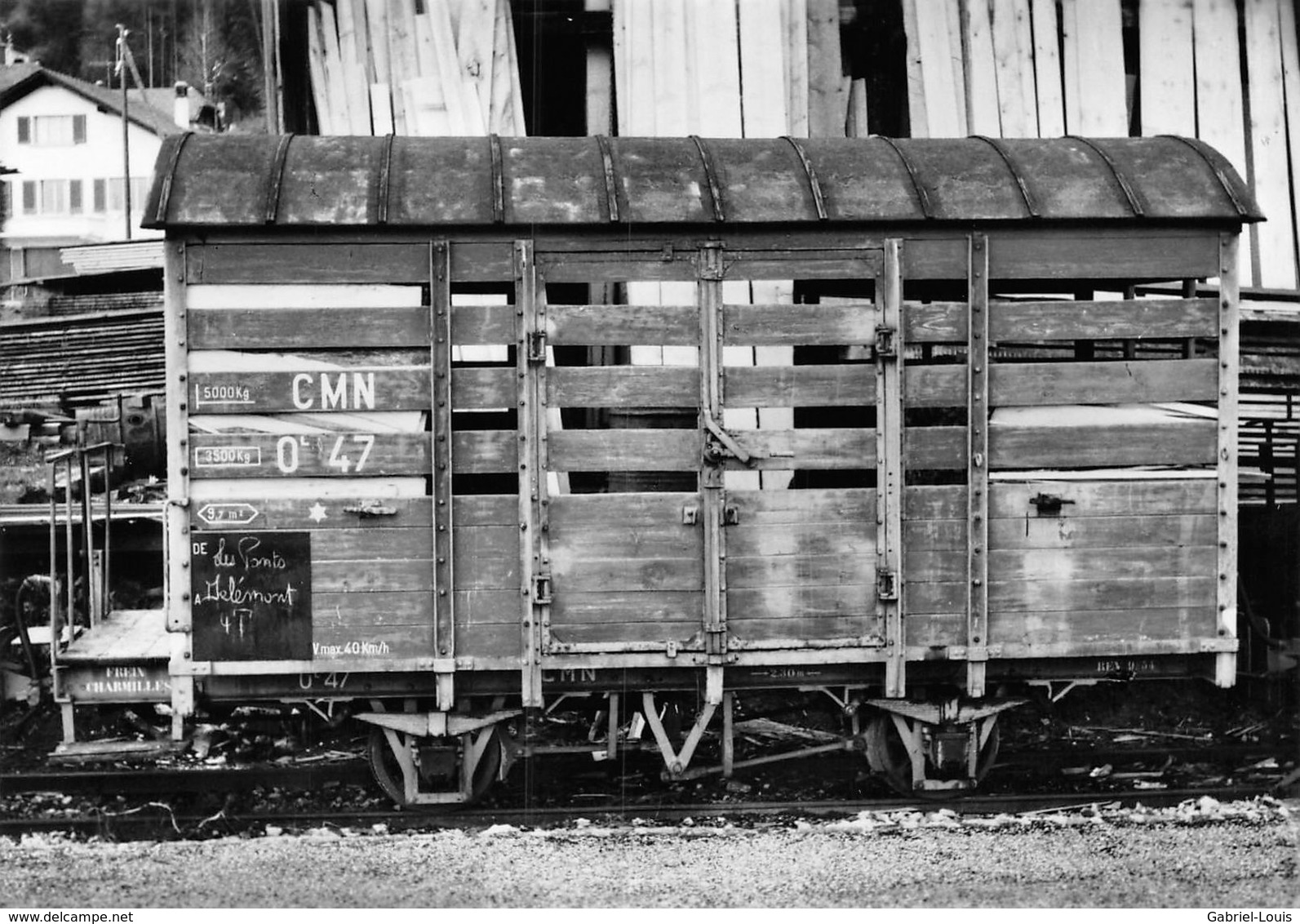 BVA  - Ponts-de-Martel Pour Le Transport De La Tourbe  Ponts–Sagne–Chaux-de-Fonds PSC P.S.C Ligne De Chemin De Fer Train - La Sagne