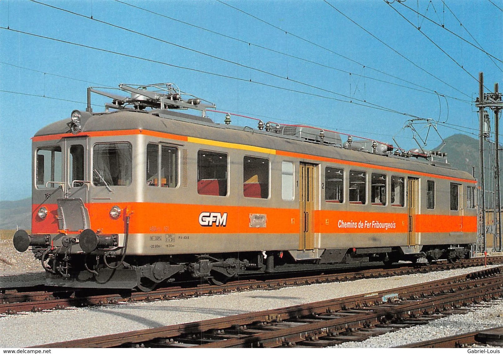 Gruyère-Fribourg-Morat - GFM - G.F.M - Ligne De Chemin De Fer Train - ABDe 4/4 161 - Fribourg