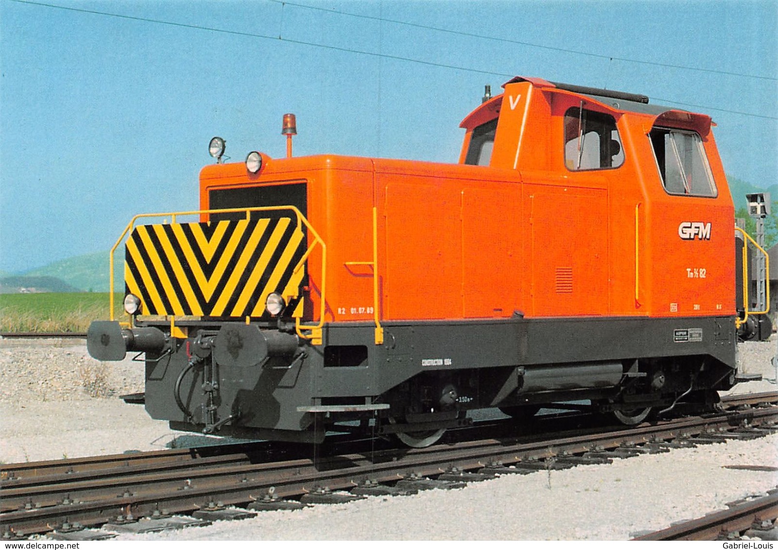 Gruyère-Fribourg-Morat - GFM - G.F.M - Ligne De Chemin De Fer Train - Tracteur De Manoeuvres Tm 2/2 82 - Fribourg