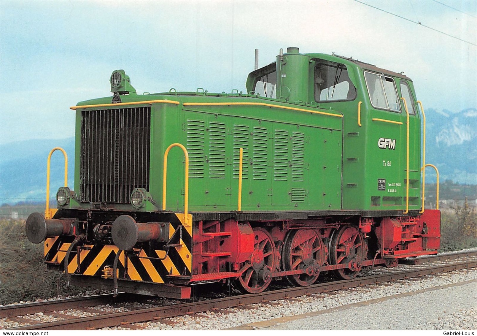 Gruyère-Fribourg-Morat - GFM - G.F.M - Ligne De Chemin De Fer Train - Tracteur De Manoeuvres Tm 3/3 84 - Fribourg