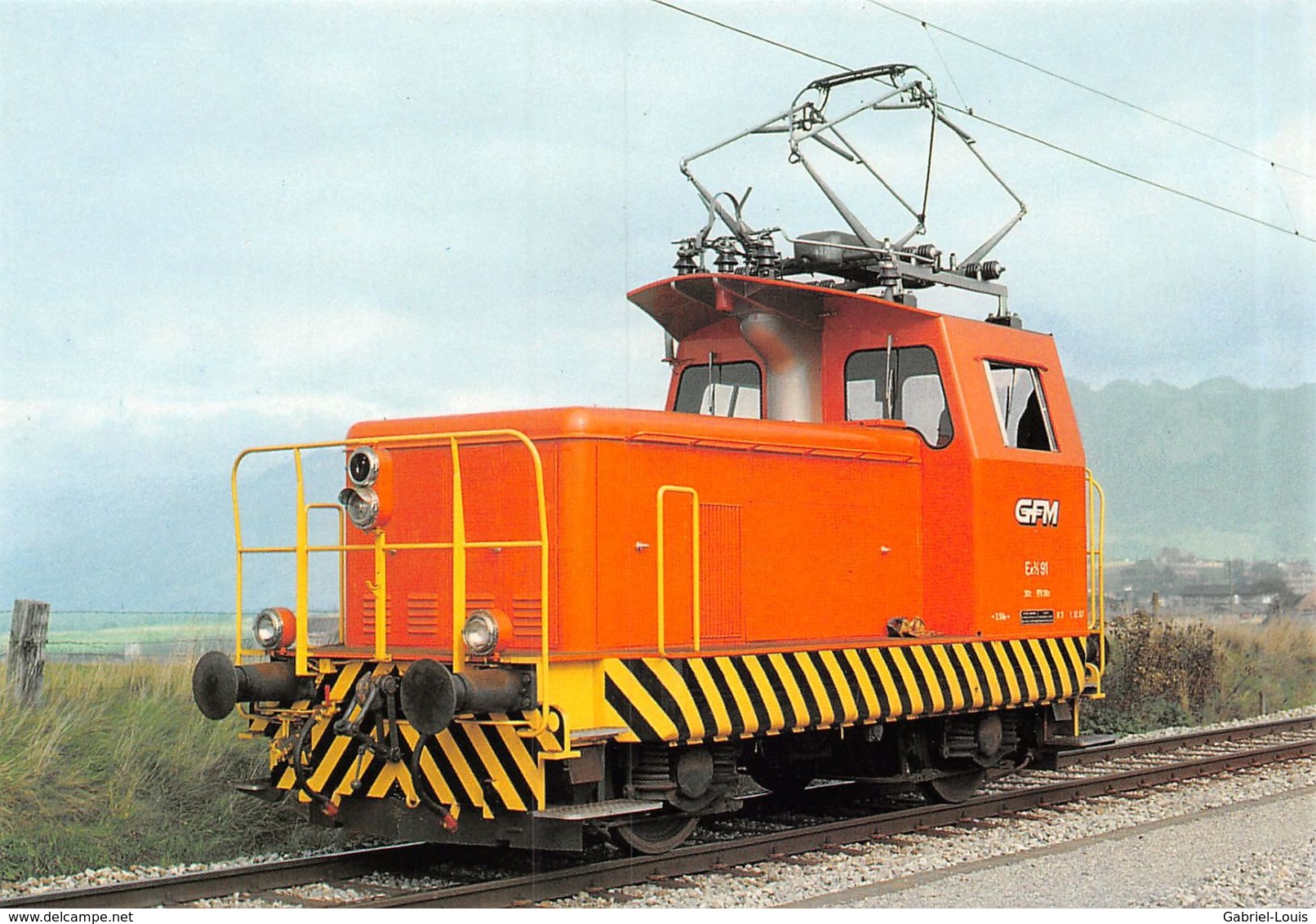 Gruyère-Fribourg-Morat - GFM - G.F.M - Ligne De Chemin De Fer Train - Locomotive De Manoeuvres Ee 2/2 91 - Fribourg