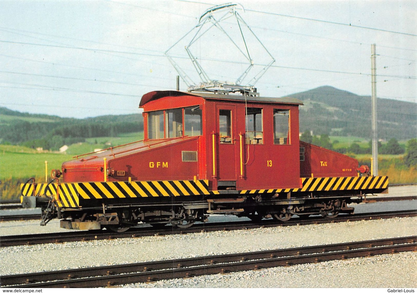 Gruyère-Fribourg-Morat - GFM - G.F.M - Ligne De Chemin De Fer Train - Tracteur De Manoeuvres Te 4/4 13 - Fribourg