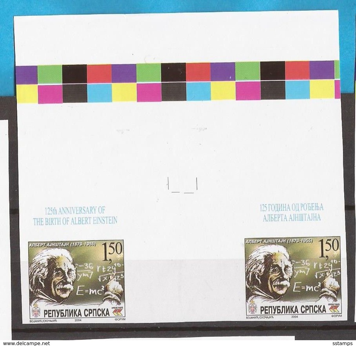 2004  RRR!!!!!!   RRR  BOSNIA REPUBLIKA SERBA EINSTEIN    SEHR SELTEN    MNH - Albert Einstein