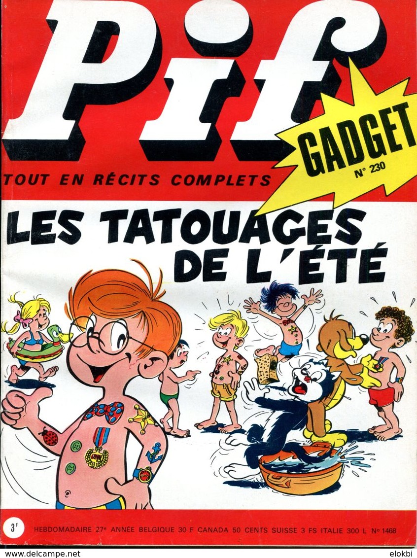 Pif Gadgat N° 230 - Fanfan La Tulipe - Docteur Justice - Pif Gadget