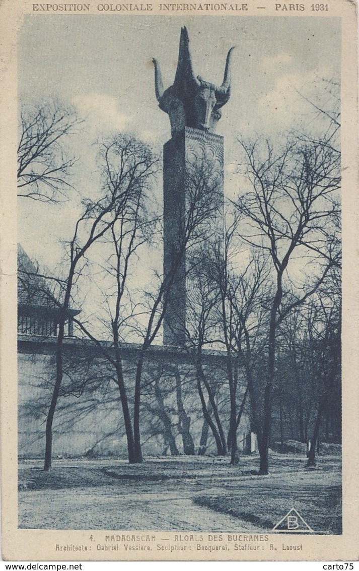 Exposition Coloniale Paris 1931 - Madagascar - Aloals Des Bucranes - Expositions