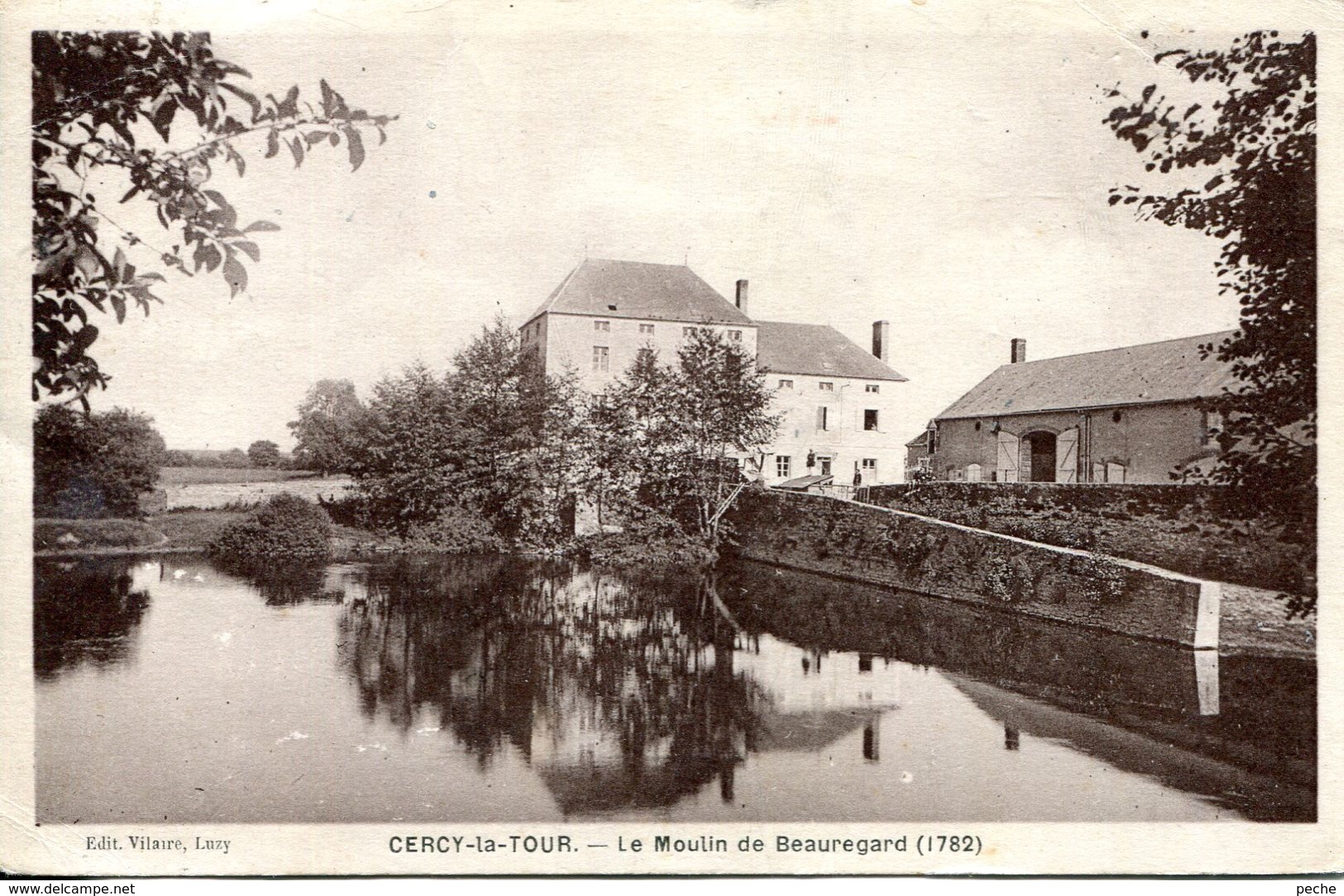 N°483 R -cpa Cercy La Tour -le Moulin De Beauregard- - Moulins à Eau