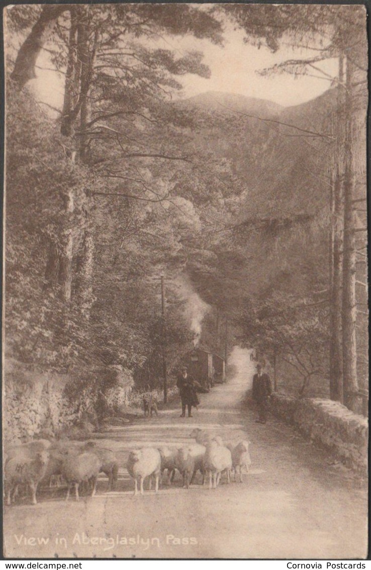 View In Aberglaslyn Pass, Caernarvonshire, 1930 - Postcard - Caernarvonshire