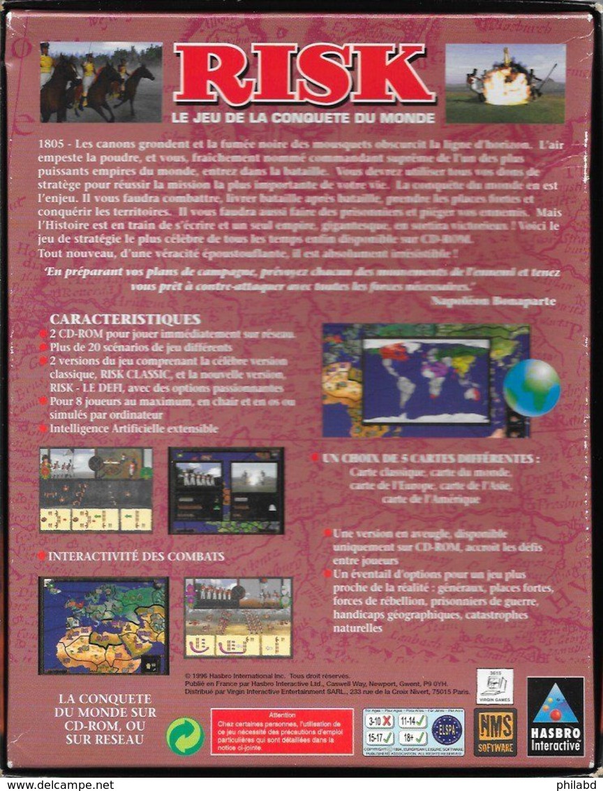 PC RISK - La Conquête Du Monde - HASBRO - 1996 - PC-Spiele