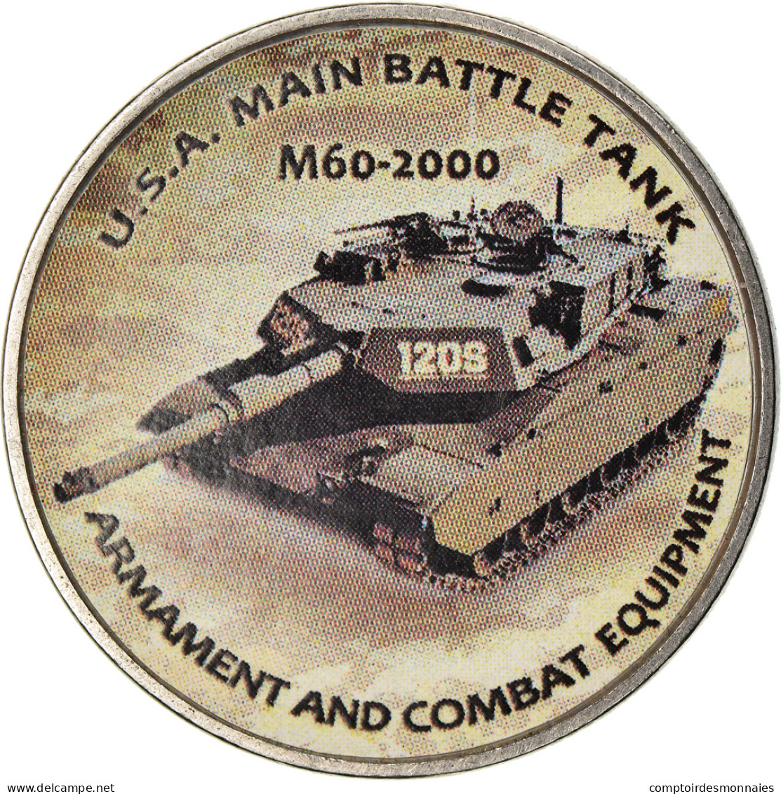Monnaie, Zimbabwe, Shilling, 2019, Tanks - M60-2000, SPL, Nickel Plated Steel - Zimbabwe