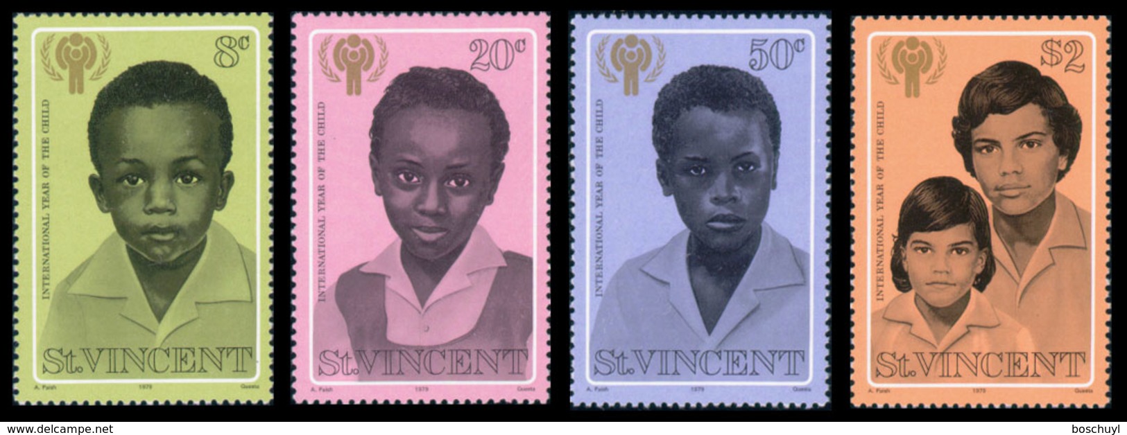 St. Vincent, 1979, International Year Of The Child, IYC, United Nations, MNH, Michel 512-515 - St.Vincent (...-1979)