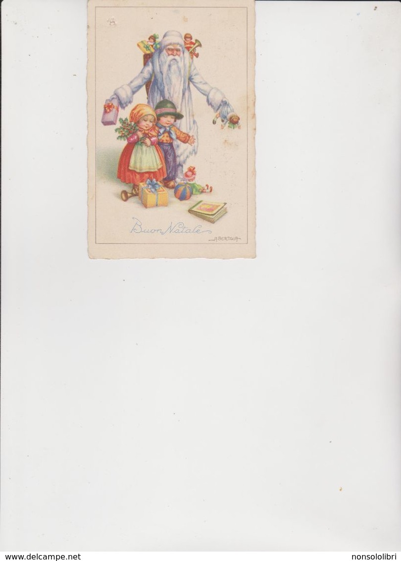 Cartolina  Illustrata   Da    BERTIGLIA  - EDIZIONE  C.C.M.  -  BABBO  NATALE - SANTA KLAUS - Bertiglia, A.