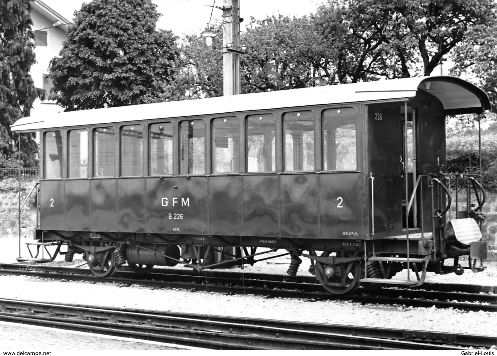 BVA - A Palézieux Gruyère-Fribourg-Morat - GFM - G.F.M - Ligne De Chemin De Fer Train - B 226 - Palézieux