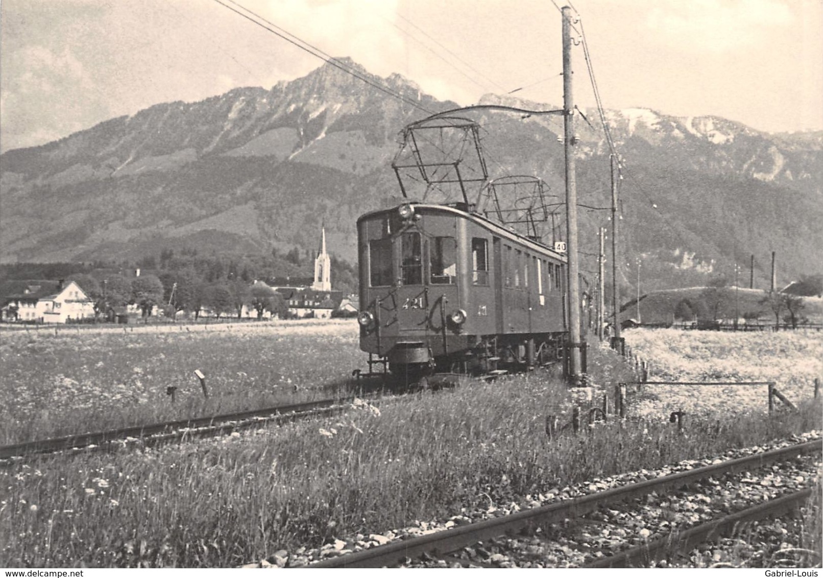 BVA - Tour De Trême Bulle  - Gruyère-Fribourg-Morat - GFM - G.F.M - Ligne De Chemin De Fer Train - BCe 4/4 421 - Bulle