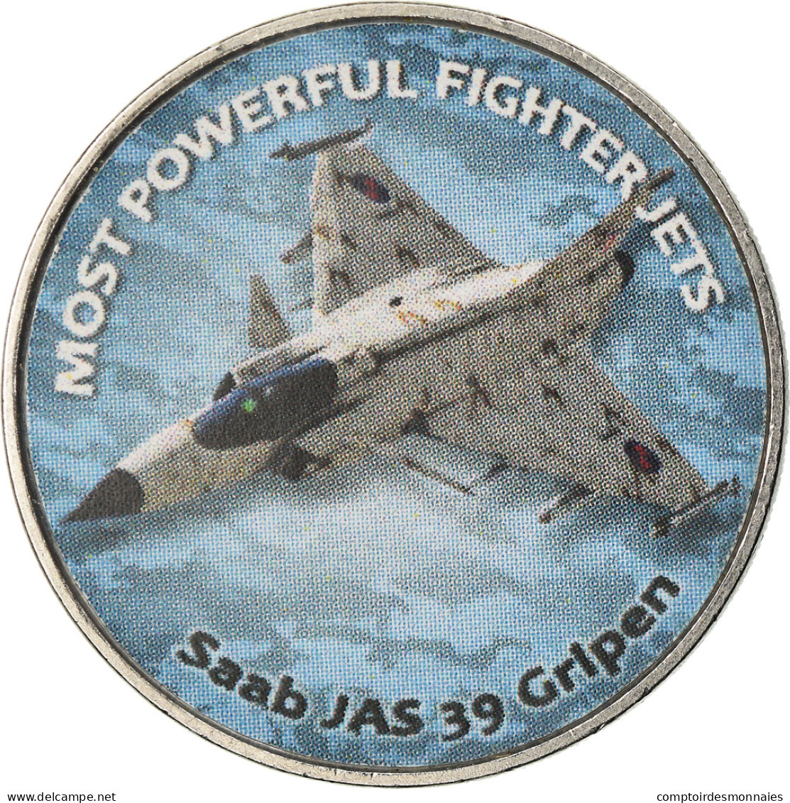 Monnaie, Zimbabwe, Shilling, 2018, Fighter Jet - Saab JAS 39 Gripen, SPL, Nickel - Simbabwe