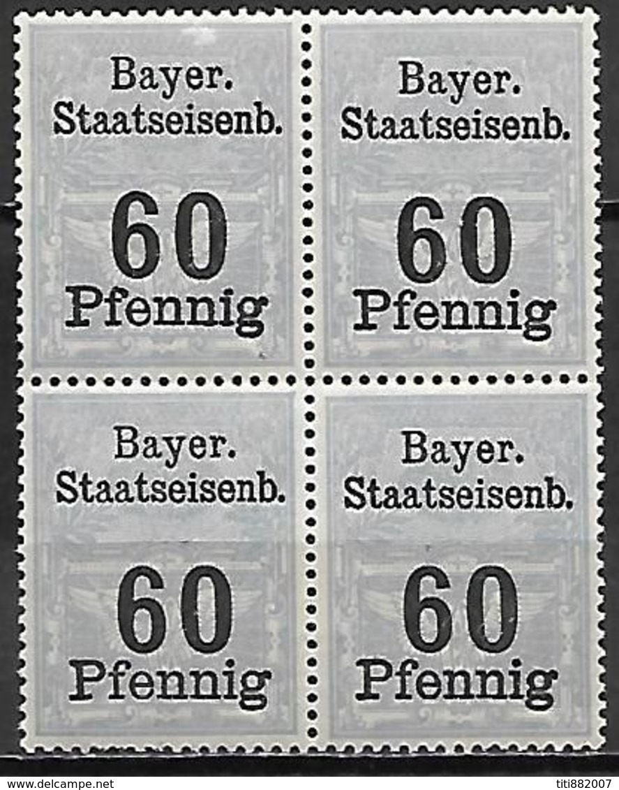 BAVIERE  -     FISCAUX  -   Le 60 Pfennig  **  En Bloc De 4. - Other & Unclassified