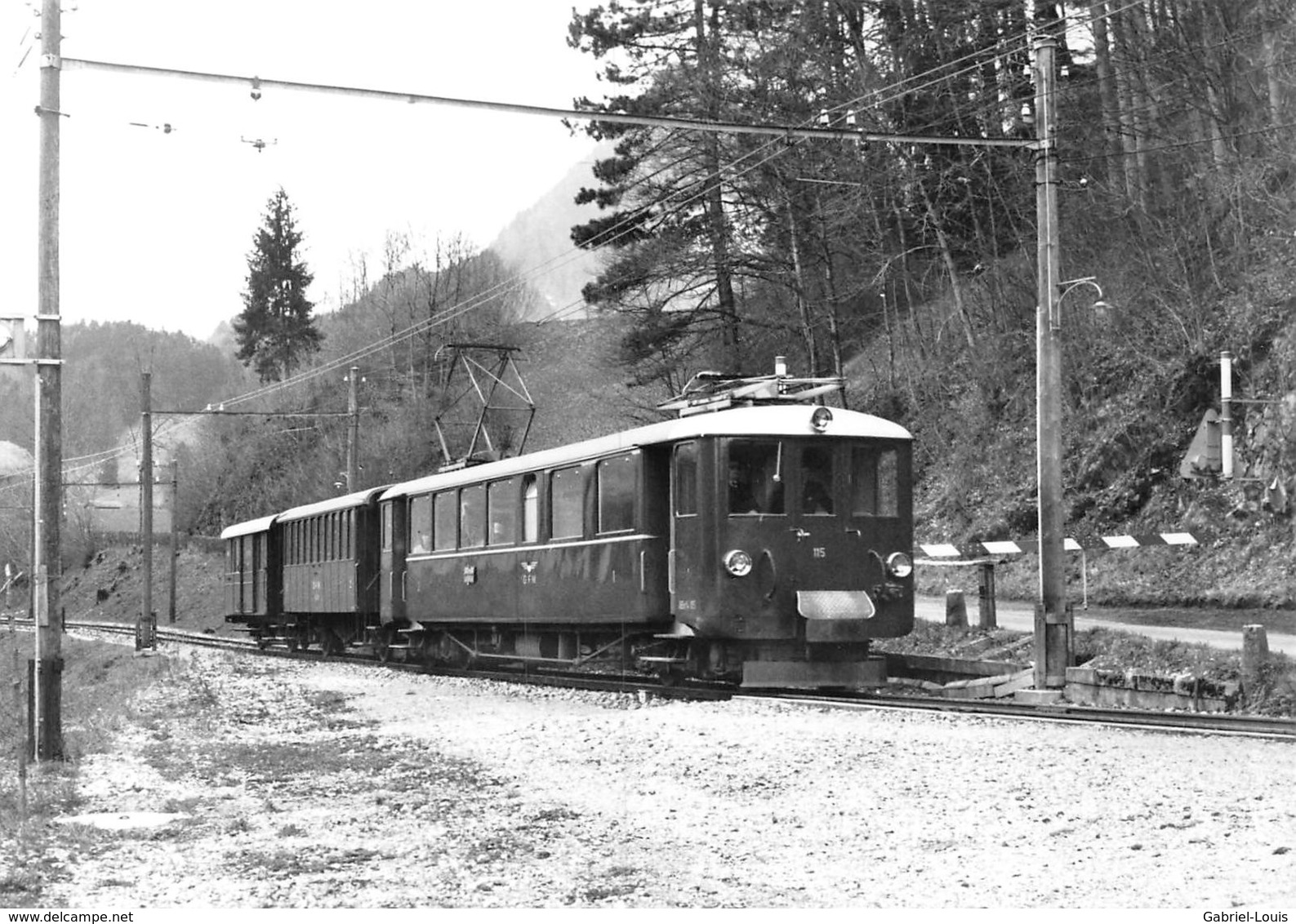 BVA - Estavannens PN- Gruyère - Fribourg - Morat - GFM - G.F.M-Ligne De Chemin De Fer Train - - Fribourg