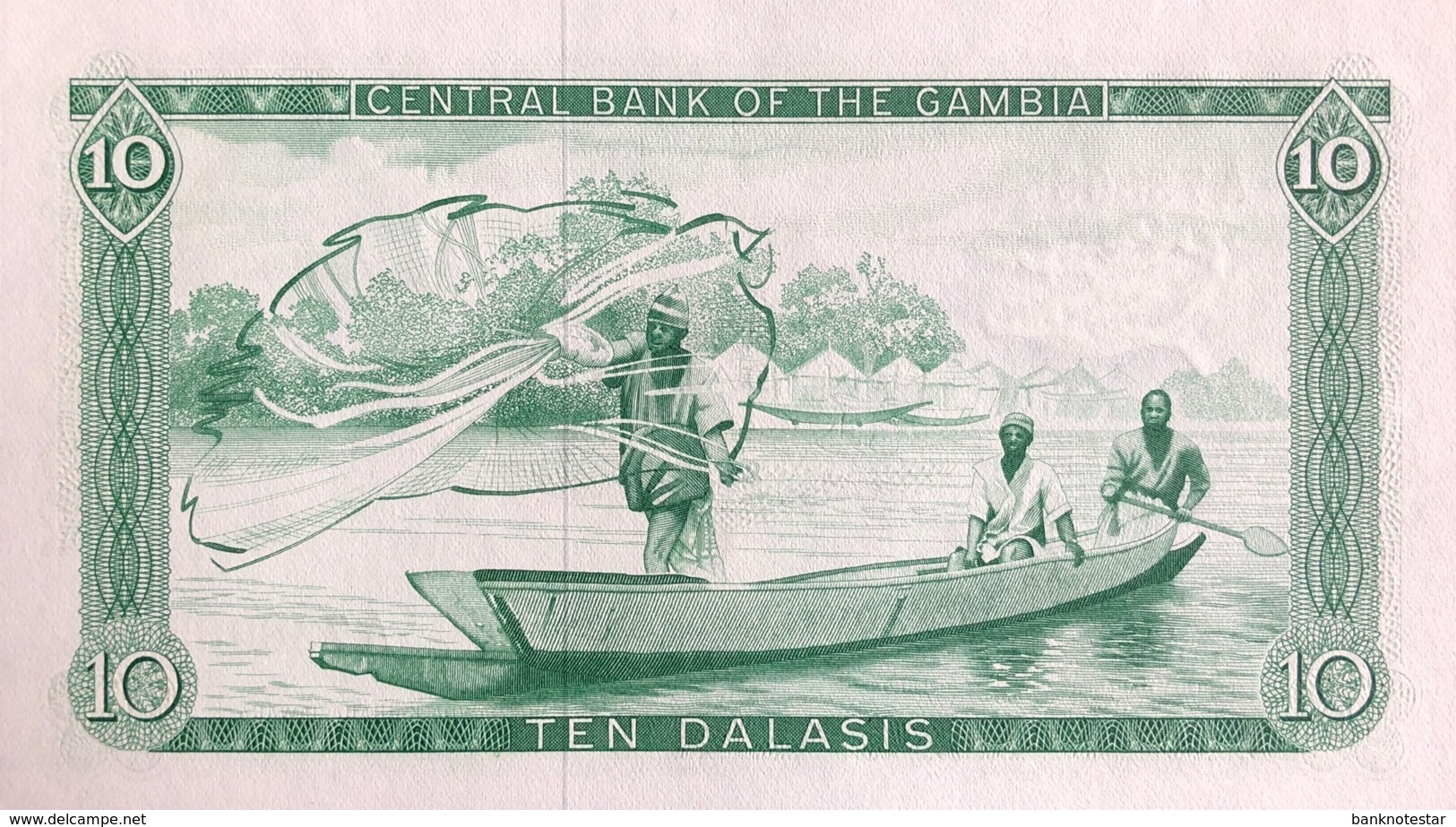 Gambia 10 Dalasis, P-6a (1972) - UNC - Gambie