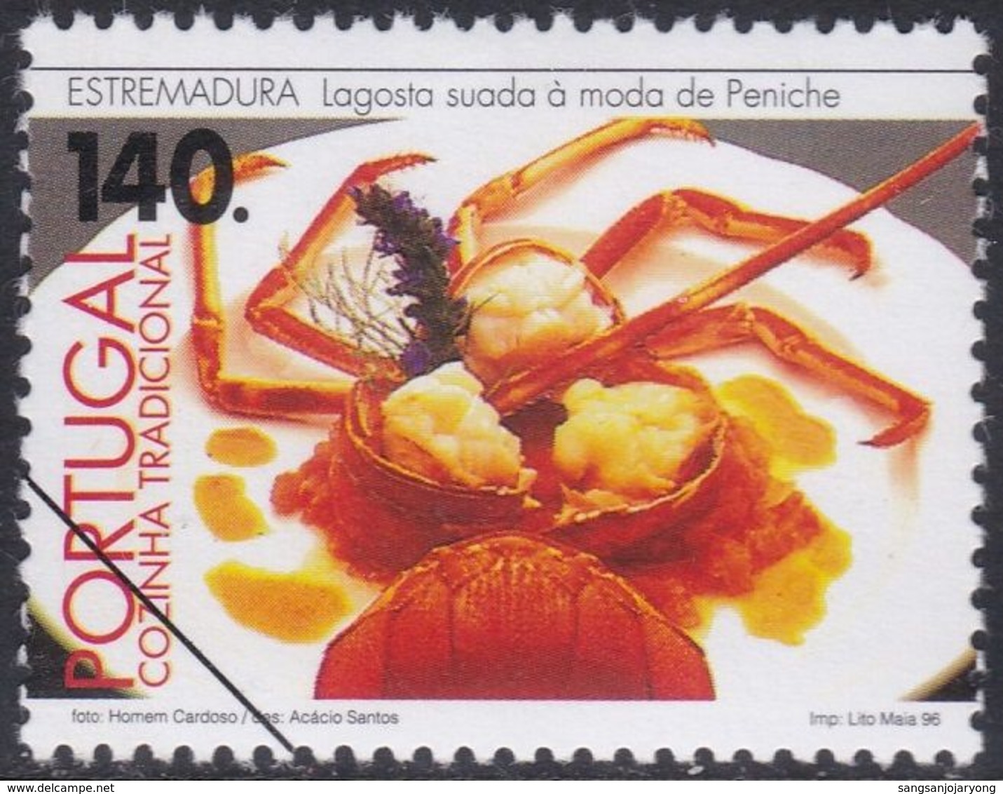 Specimen, Portugal Sc2133 Traditional Food, Lobster, Peniche, Alimentation - Food