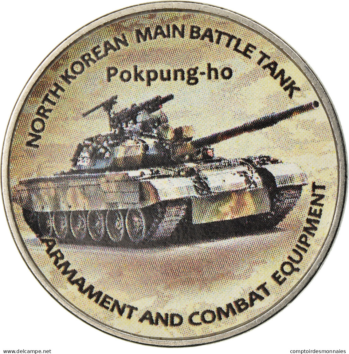 Monnaie, Zimbabwe, Shilling, 2019, Tanks - Pokpung-ho, SPL, Nickel Plated Steel - Zimbabwe
