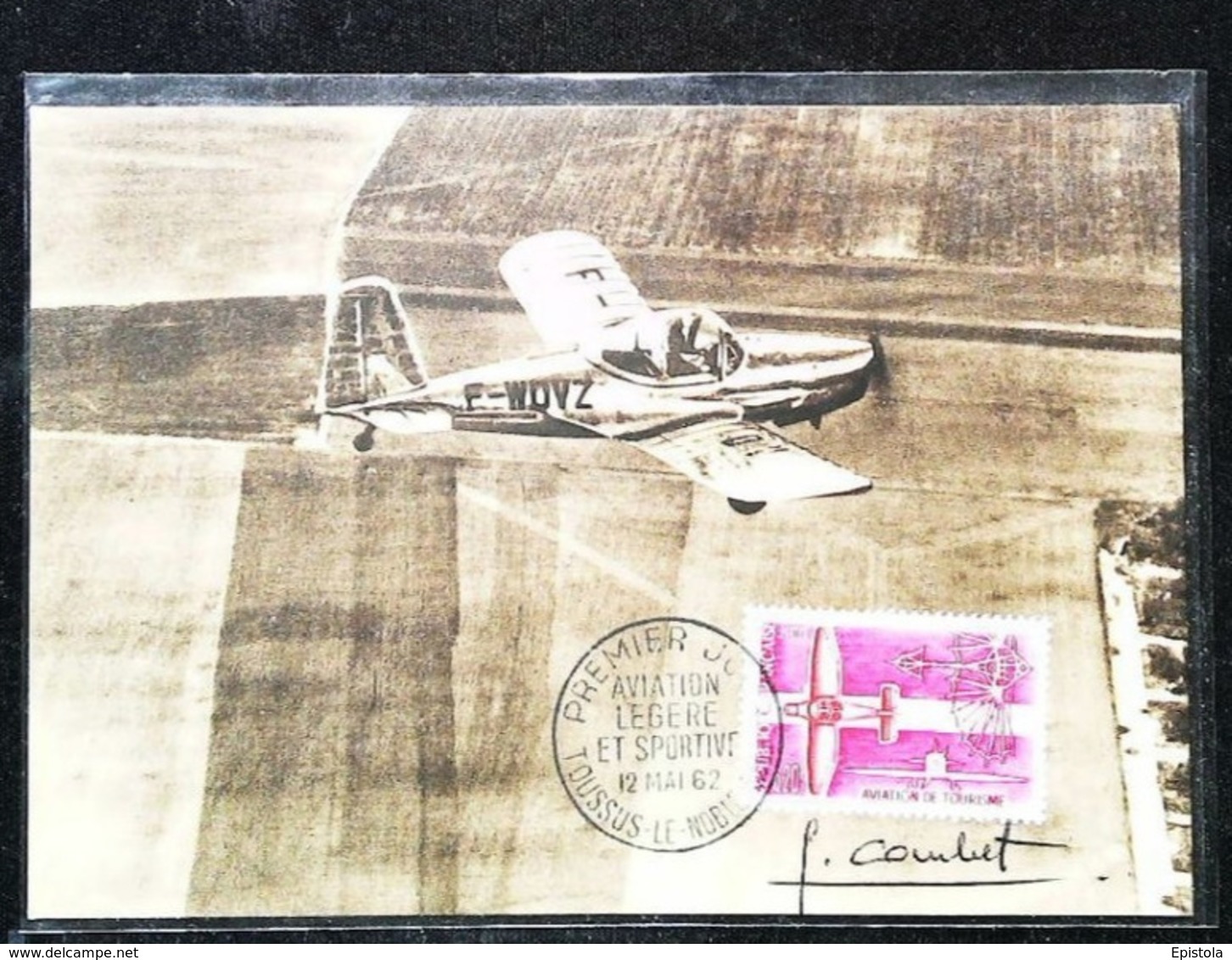 Aviation De Tourisme - Aviation Légère Et Sportive  - Carte Maximum Card Combet 1962 (Toussus Le Noble) - Toussus Le Noble