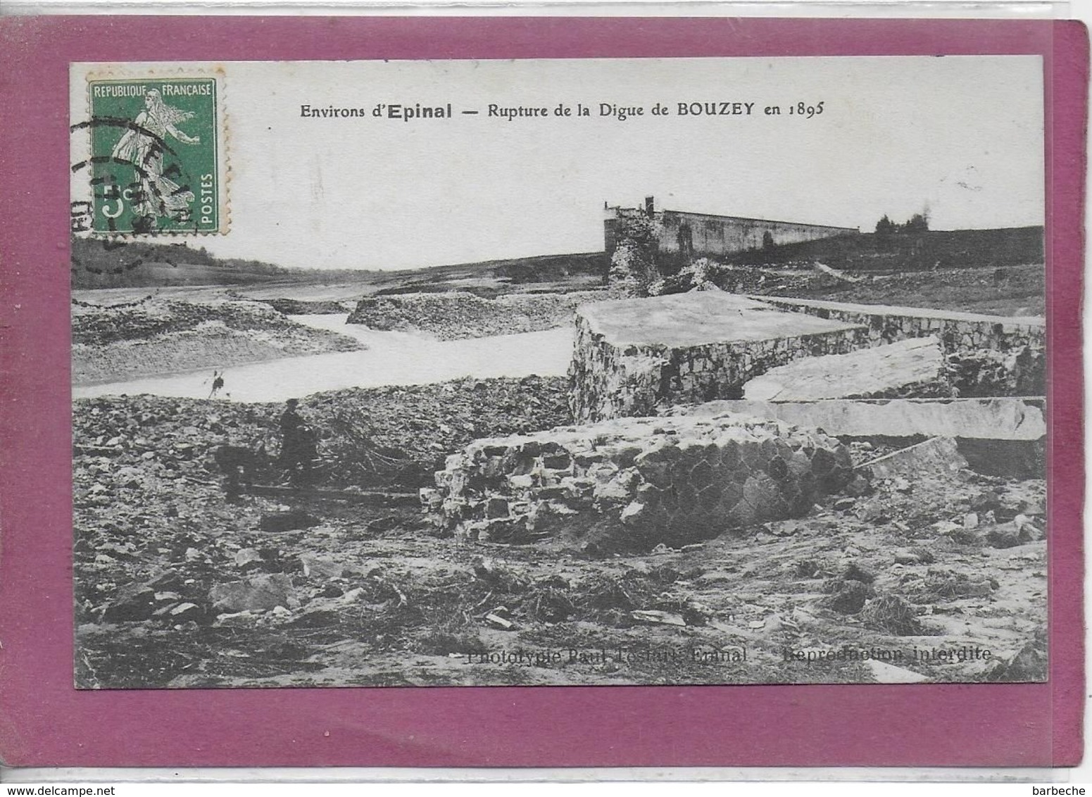 88.- Environs D' EPINAL - Rupture De La Digue De BOUZEY En1895 - Epinal