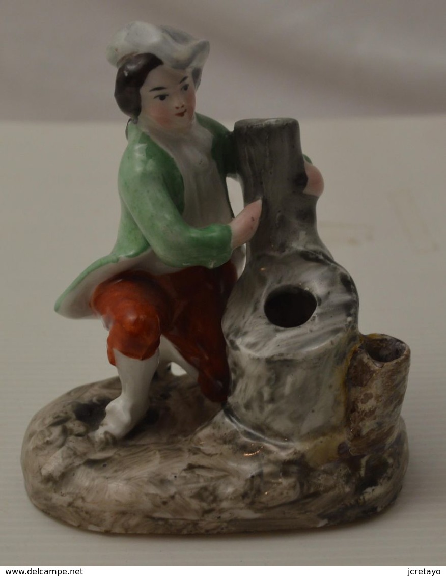 Encrier En Porcelaine En Bon état - Inkwells