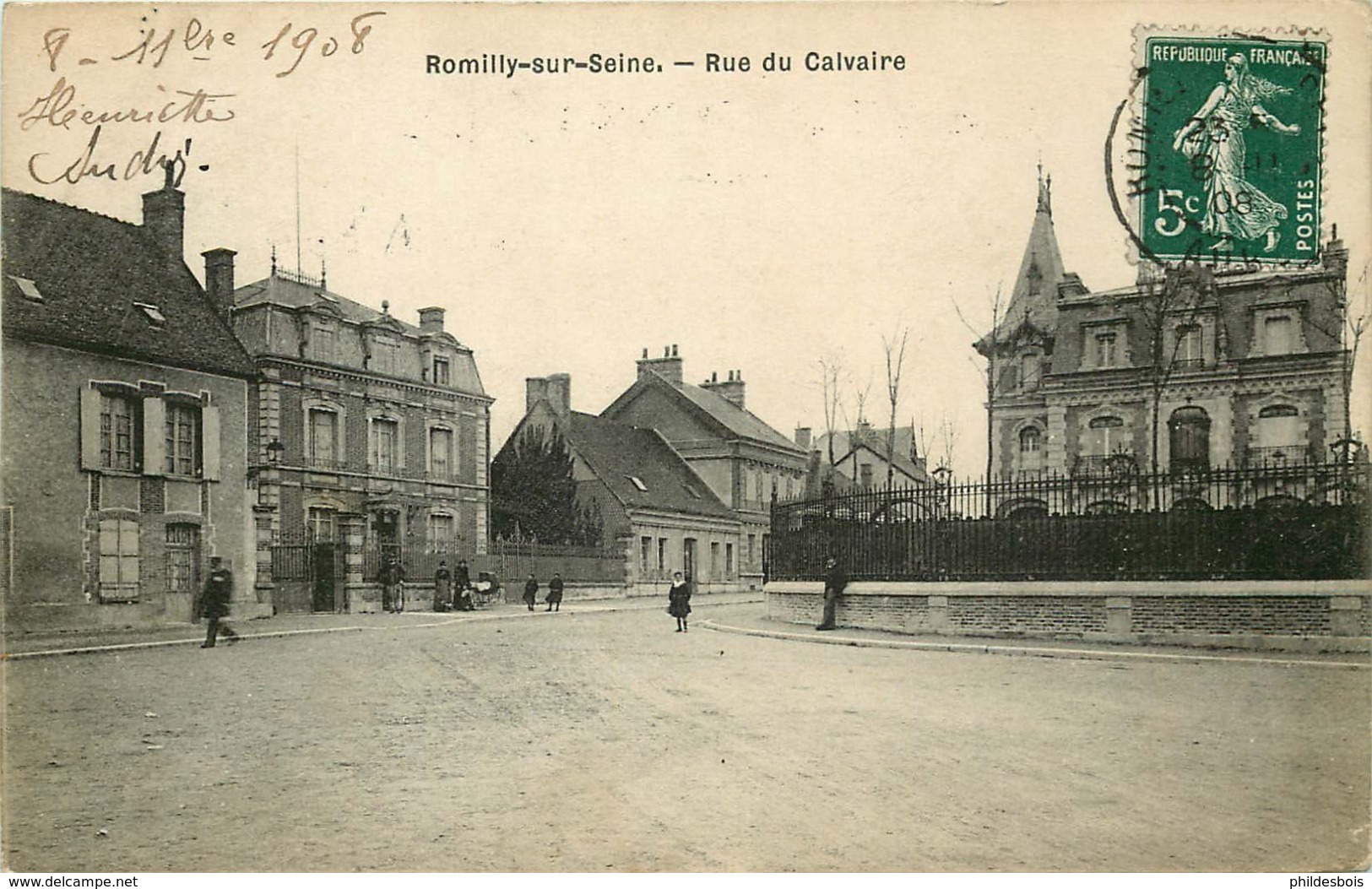 AUBE  ROMYLLY SUR SEINE  Rue Du Calvaire - Romilly-sur-Seine
