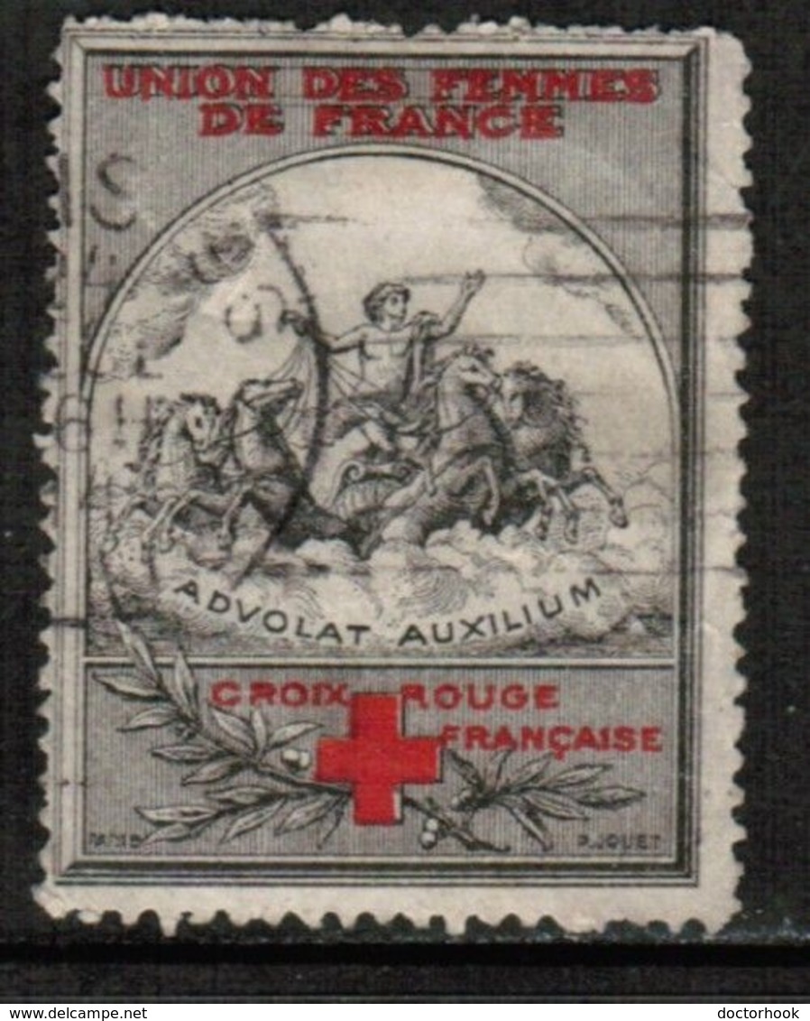 FRANCE  RED CROSS WWI "UNION Des FEMMES" USED "AS IS" (Stamp Scan # 663) - Red Cross