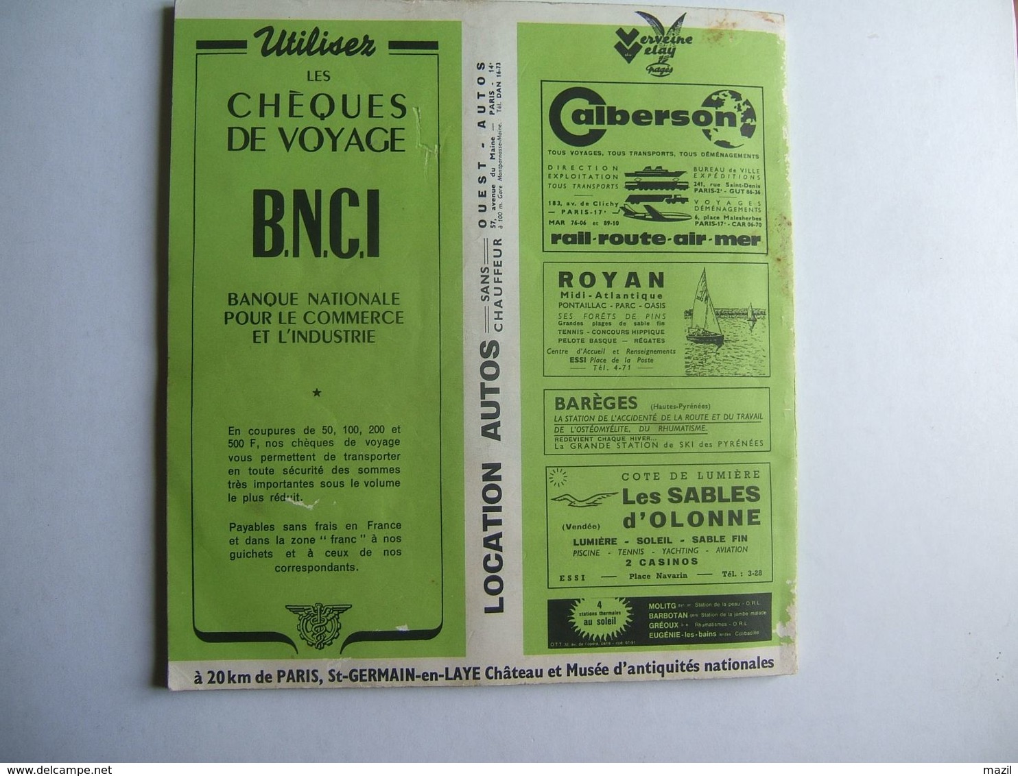 Indicateur Chaix : Ouest Edition Printemps 1963 - Railway & Tramway