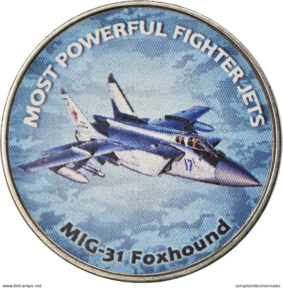 Monnaie, Zimbabwe, Shilling, 2019, Fighter Jet - Foxhound, SPL, Nickel Plated - Zimbabwe