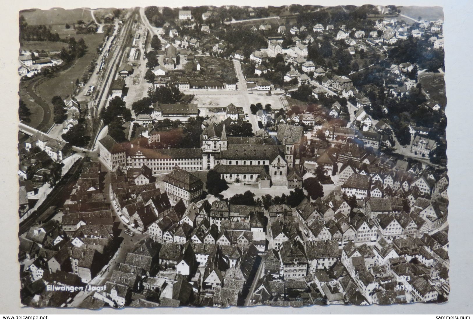 (11/10/33) Postkarte/AK "Ellwangen/Jagst" Panorama - Ellwangen