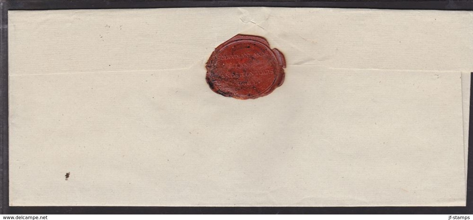 NYKÖPING FrBr  On Cover To Kongl. Seraphimer Ordens Gillet, Stockholm. Seal SÖDERMANL... () - JF111023 - ... - 1855 Préphilatélie