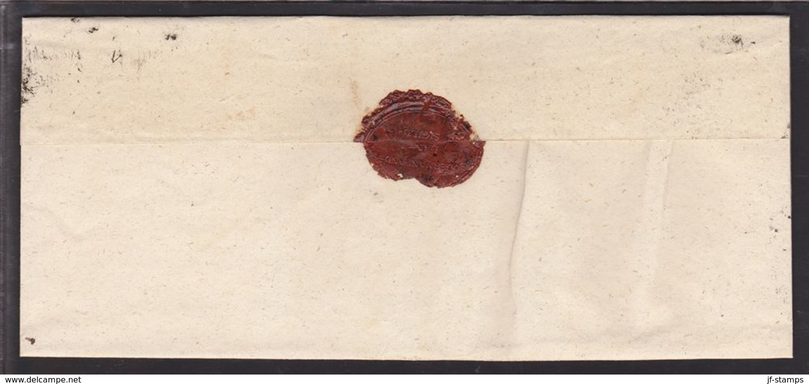 NYKÖPING FrBr  On Cover To Kongl. Seraphimer Ordens Gillet, Stockholm. Seal SÖDERMANL... () - JF111024 - ... - 1855 Préphilatélie