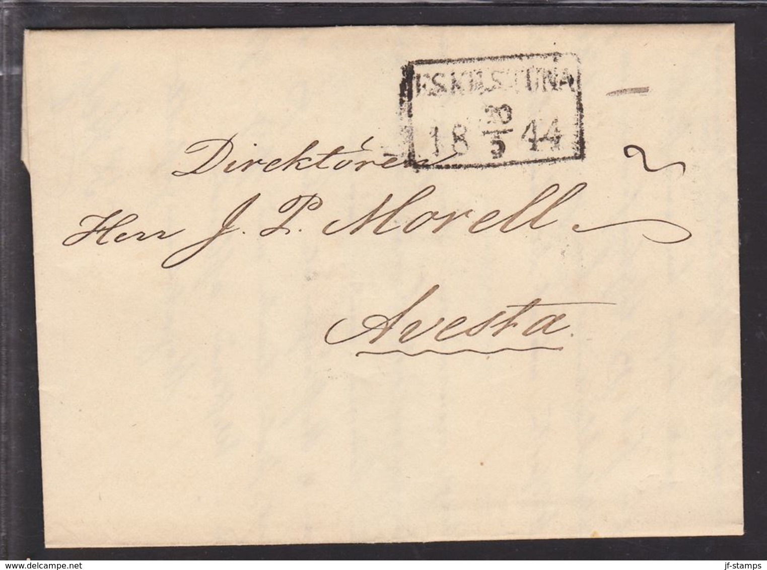 1844. SVERIGE. EKOLSUND 20 5 1844. To Avesta. Full Contents.  () - JF111057 - ... - 1855 Vorphilatelie