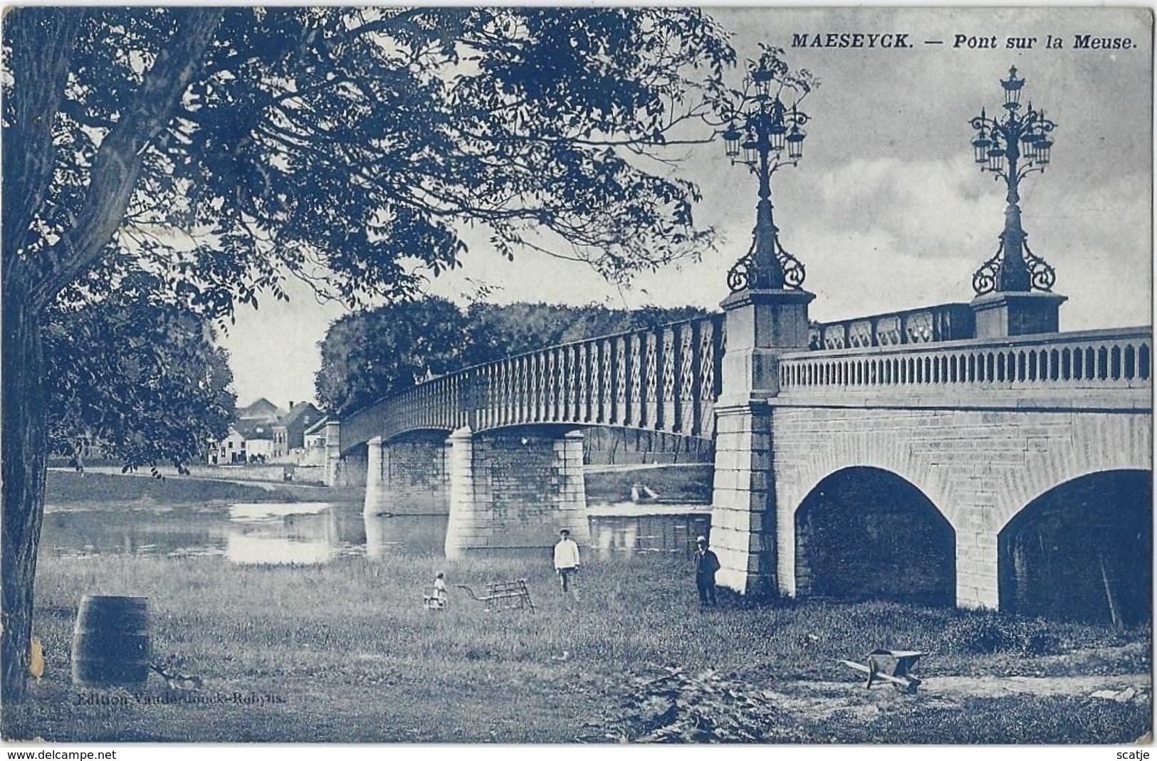 Maeseyck.   -   Pont Sur La Meuse.   -   1909   Naar   Forest - Maaseik