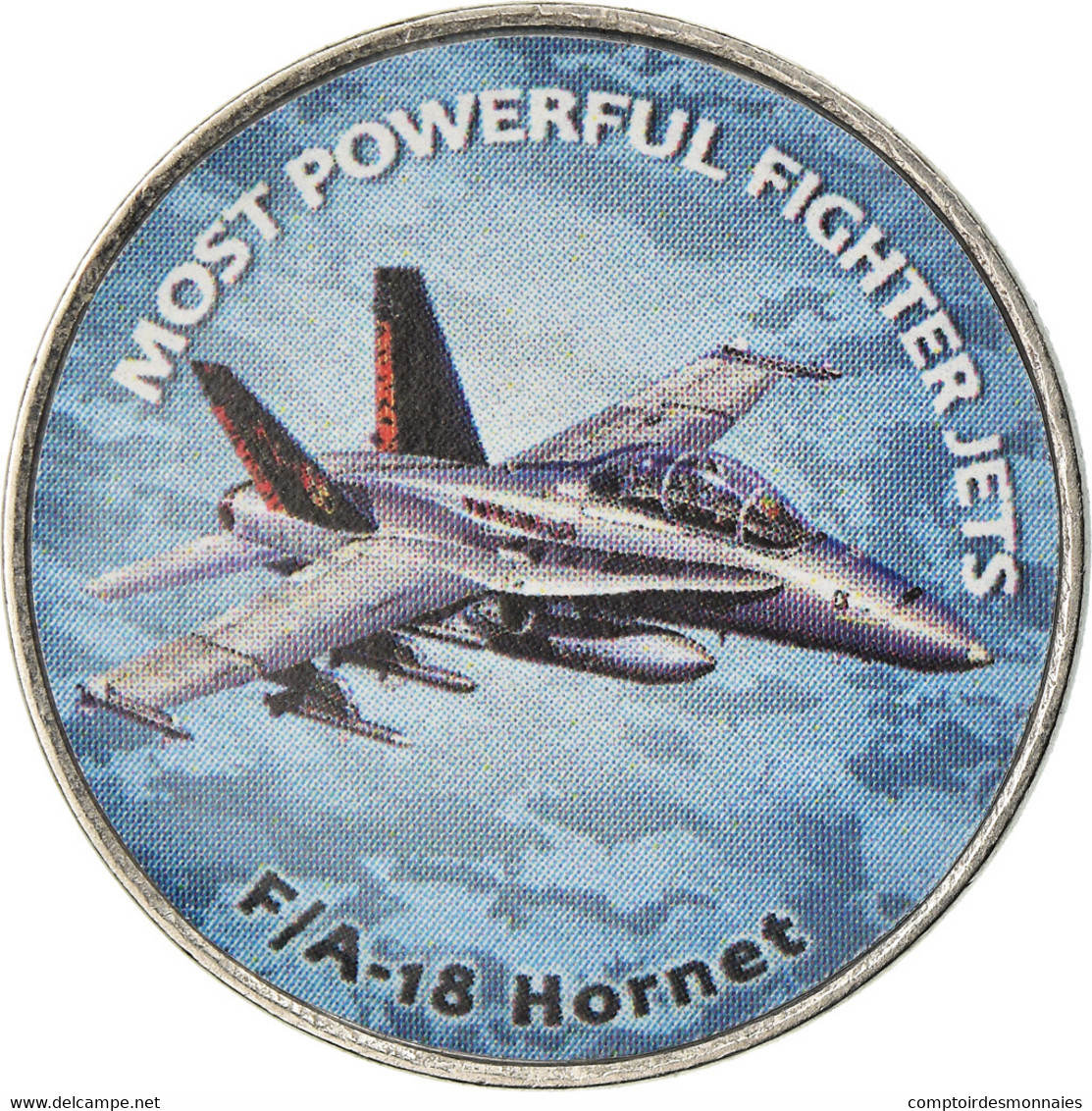 Monnaie, Zimbabwe, Shilling, 2019, Fighter Jet. Hornet, SPL, Nickel Plated Steel - Simbabwe