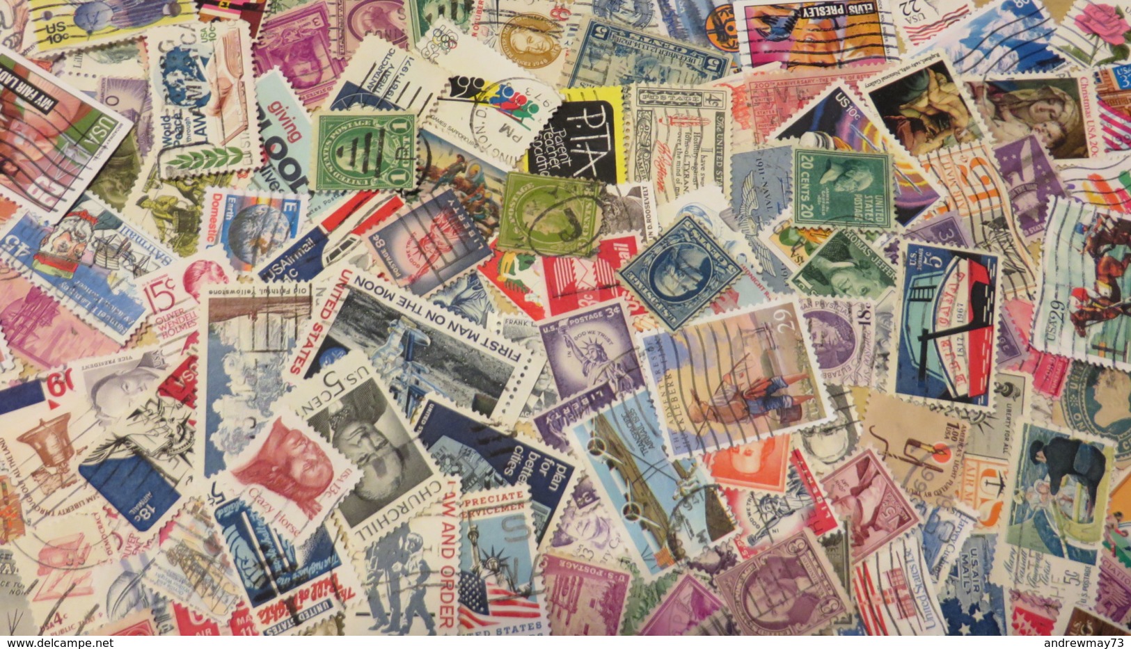 U.S.A.- 290 DIFFERENT USED STAMPS AT BARGAIN PRICE - Collections