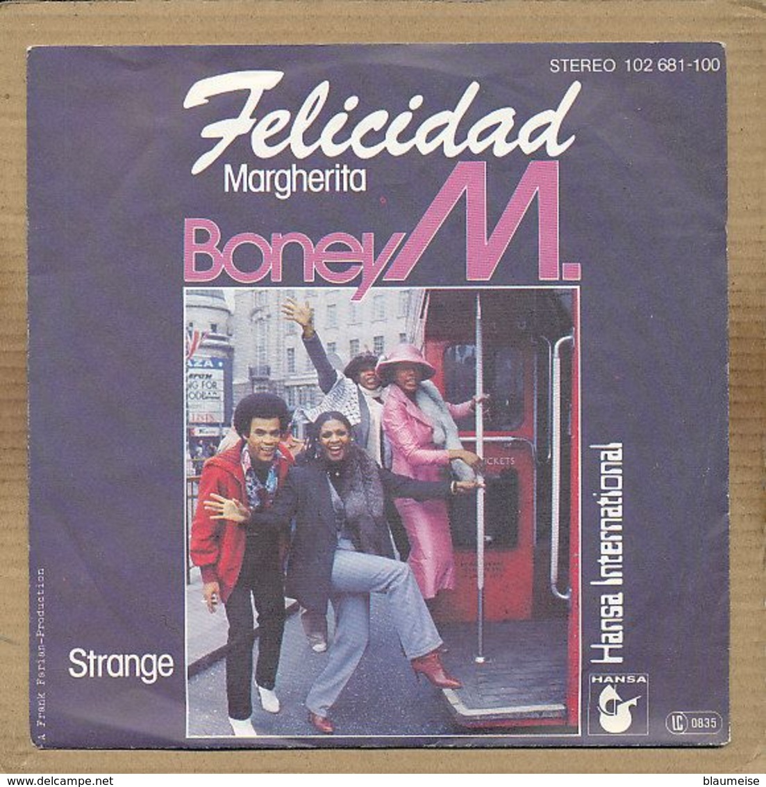 7" Single, Boney M. - Felicidad - Disco, Pop